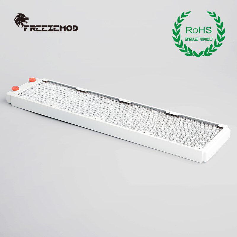 FREEZEMOD电脑水冷TSRP-WP480铜散热排烤漆白色ROHS认证紫铜翅片