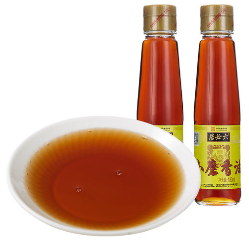 北京特产六必居小磨香油芝麻油180mlx2瓶 芝麻小瓶香油火锅香油