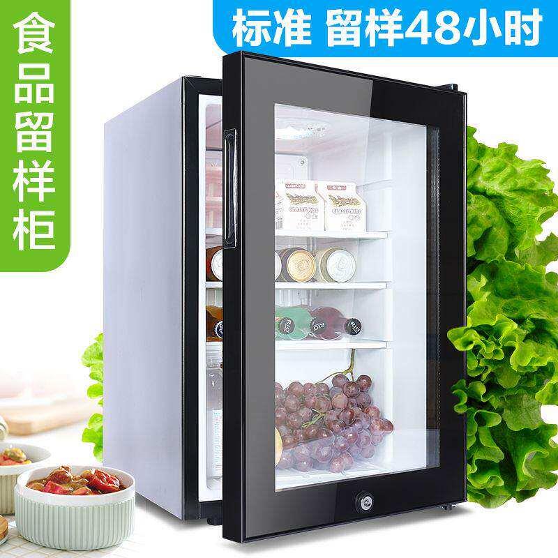 托管幼儿园食品留样柜冷藏保鲜展示柜小型样品食堂专用柜带锁双锁