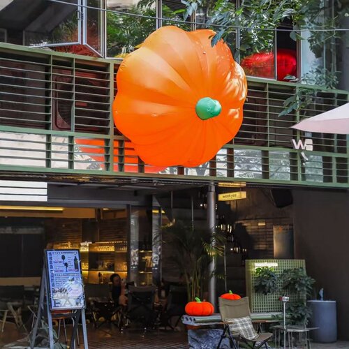 仿真南瓜卡通充气气模灯光美陈