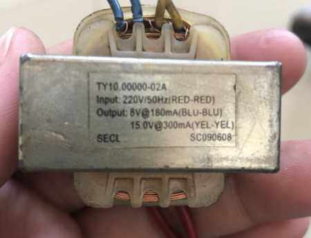 定做喷雾器变压器 电源变压器 TY10.00000-02A 220V转8V 15V