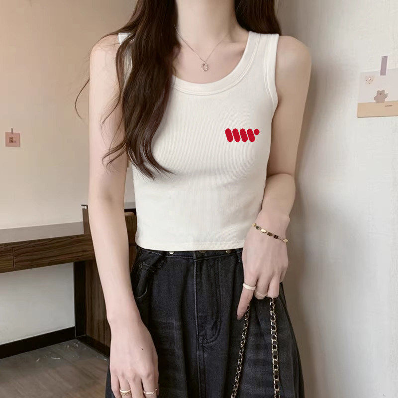 设计感小众纯棉吊带背心女春夏新款显瘦内搭辣妹短款外穿上衣