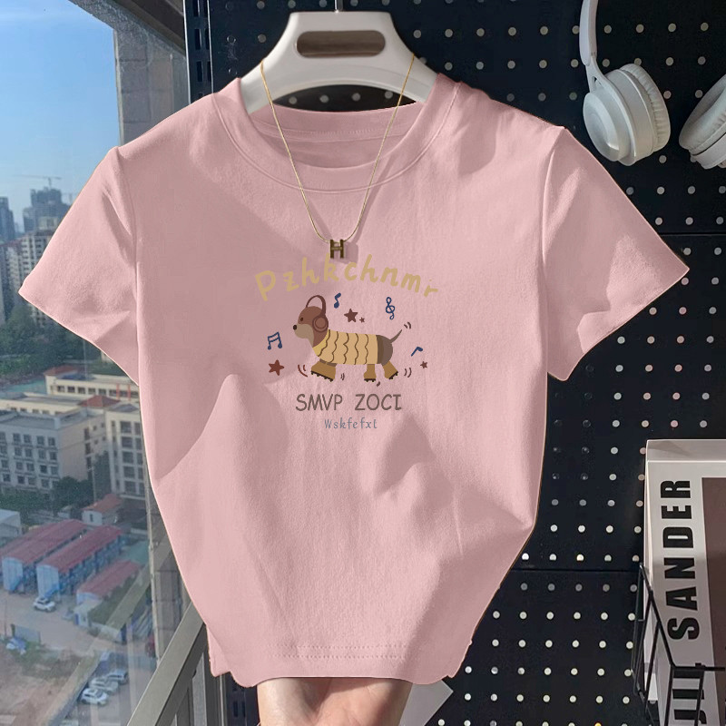 奶油色短款t恤女新款短袖显瘦2026夏季设计感小众体恤正肩上衣潮