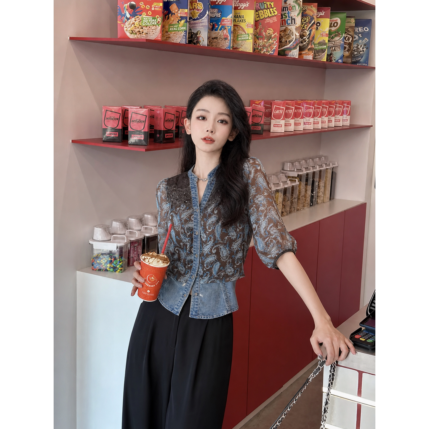 【TangTang·Studio】腰果牛仔外套高级气质女装气质外套-120568图片