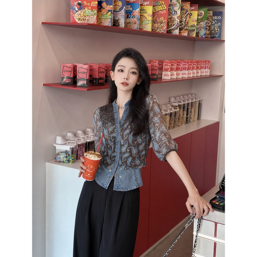 【TangTang·Studio】腰果牛仔外套高级气质女装气质外套-120568