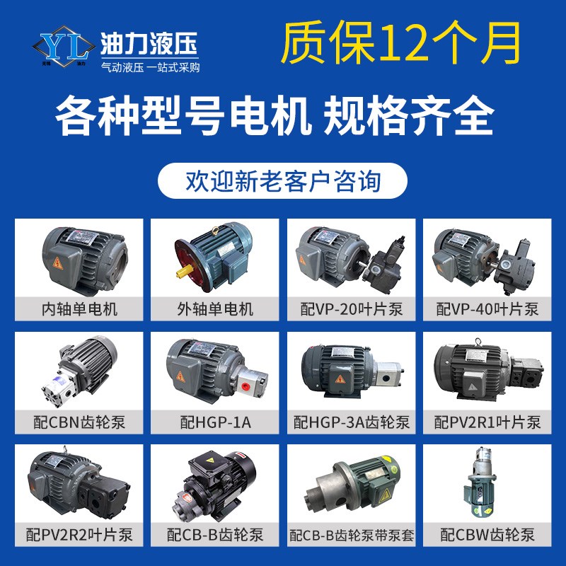液压站油泵电机组0.75KW1.5KW/2.2KW/3KW/3.75KW/5.5KW/7.5油泵组