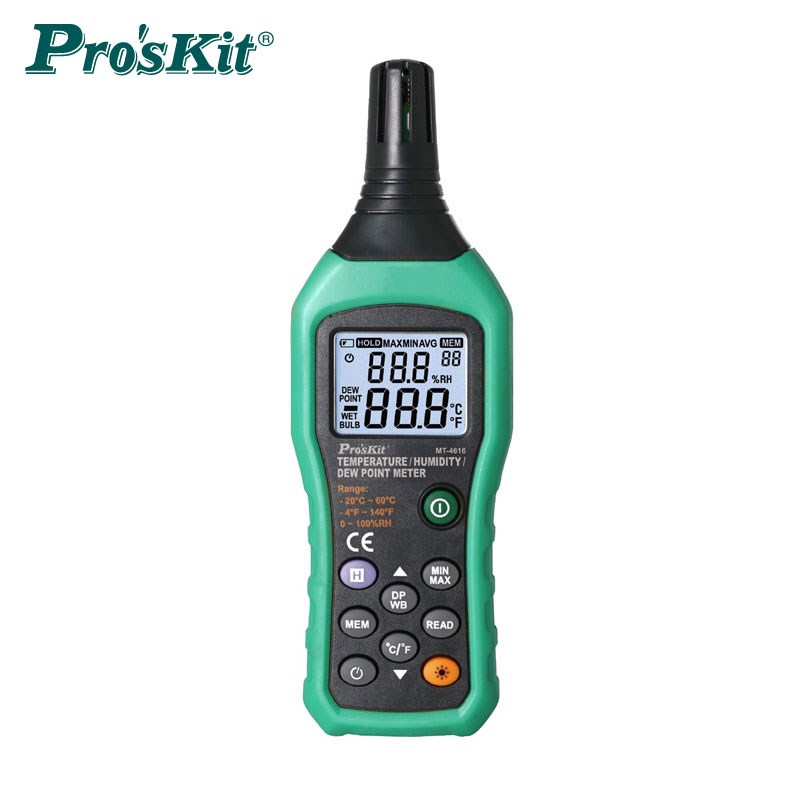 台湾宝工Proskit MT-4616-C 温度 露点测试器 三合一温湿度计