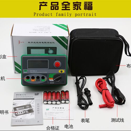 多一DY30-1 数显绝缘电阻表测试仪 数字兆欧表高精度摇表DOUYI