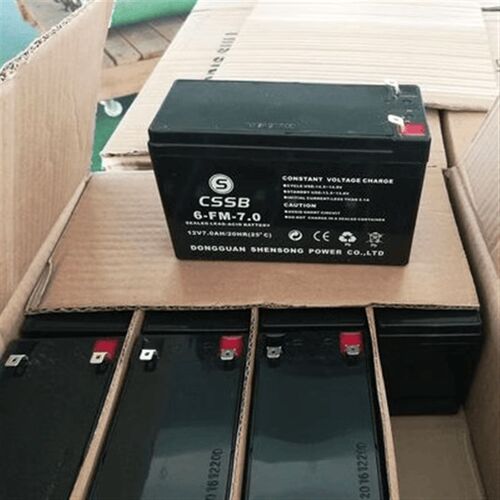 CSSB沈松蓄电池6-FM-7.0 12V7AH电梯应急消防UPS免维护电瓶
