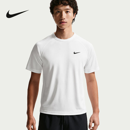 NIKE耐克T恤男子Dri-FIT速干百搭短袖刺绣小勾训练上衣IF2138-100
