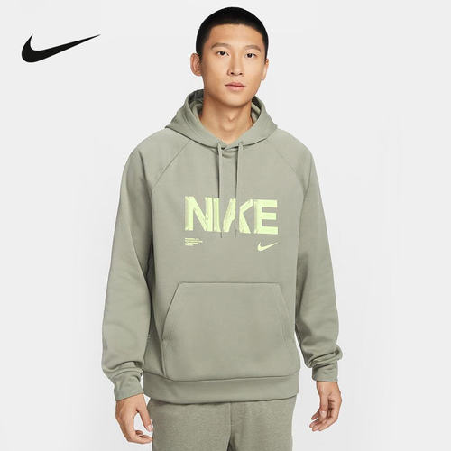 NIKE耐克男子加绒卫衣字母印花新款运动休闲连帽套头衫IF2193-320