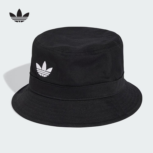 adidas阿迪达斯春季三叶草新款休闲运动渔夫帽男女同款JC6041