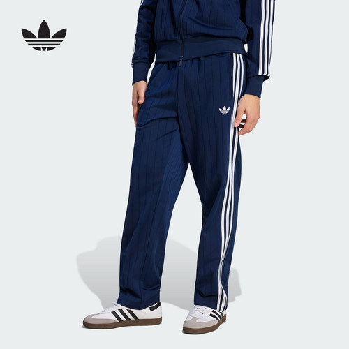 adidas阿迪达斯三叶草2026秋男Firebird漏针运动裤直筒长裤KE4135