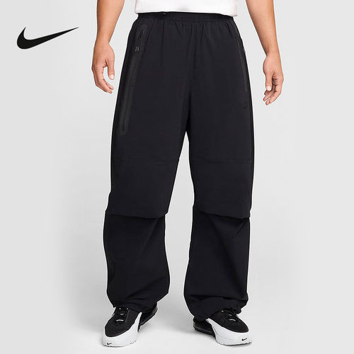 Nike耐克男裤子春梭织宽松工装裤休闲收口长裤HM7159-010