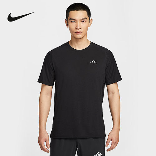 NIKE耐克夏季短袖男DRI-FIT ADV圆领速干短袖跑步上衣HJ3581-010