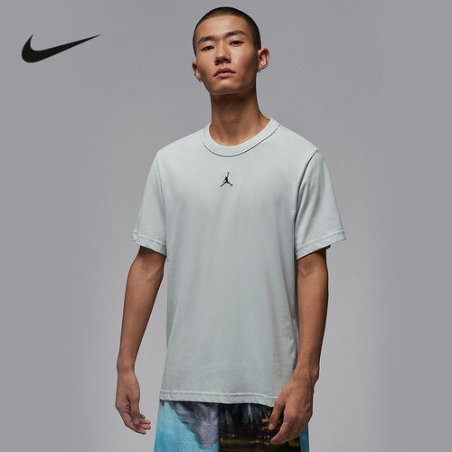 JORDAN耐克夏Dri-FIT男子T恤针织透气速干运动圆领短袖FN5830-034