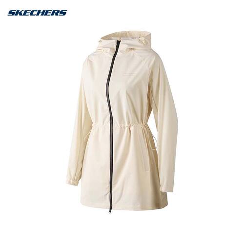 Skechers斯凯奇春季女子时尚舒适休闲梭织外套P124W002/02SB