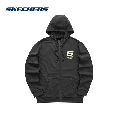 Skechers斯凯奇夏男女休闲舒适运动连帽针织外套L321U142/0018
