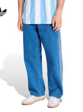 adidas阿迪达斯三叶草休闲复古牛仔运动裤2026春男休闲长裤KD1499