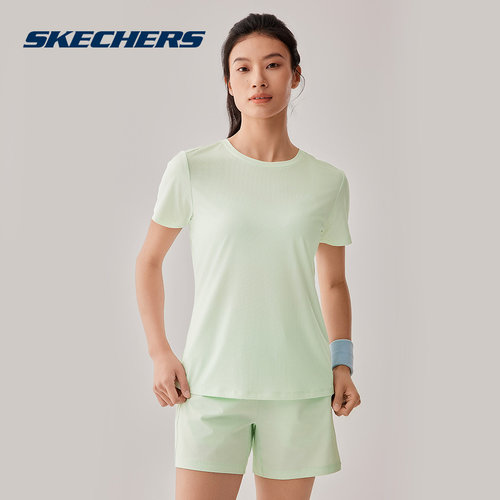 SKECHERS(斯凯奇)|（待检）2025夏女短袖衫 P225W149-01XB