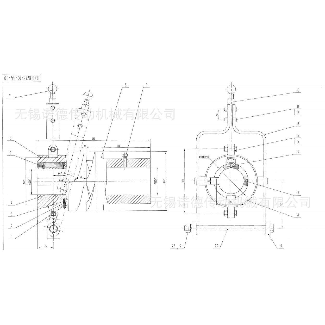 厂家按图加工手动脱离机构超越离合器 手动离合器 提升机用M311-1