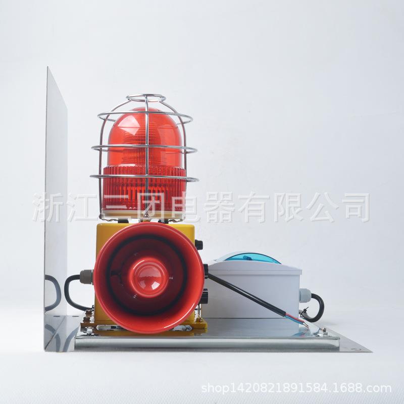 SHD2L不声光报警器双喇叭大率220v工业消防警报器1带锈钢雨防功罩