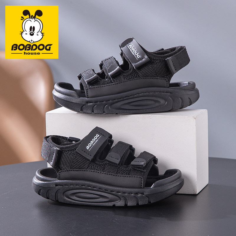 巴布豆男童凉鞋夏季2026新款儿童运动沙滩鞋中小童宝宝凉拖鞋男孩