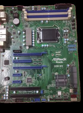 华擎主板C236 WS 1151接口DDR4代双网口