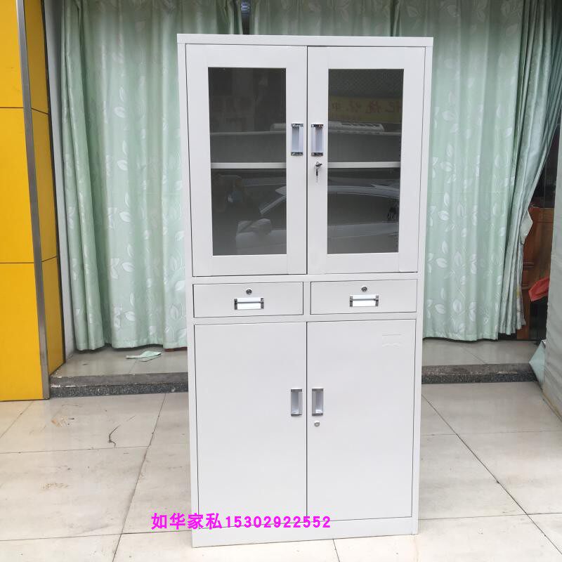 移门文件柜/铁皮文件柜上下敞开资料柜/铁皮文件柜书柜