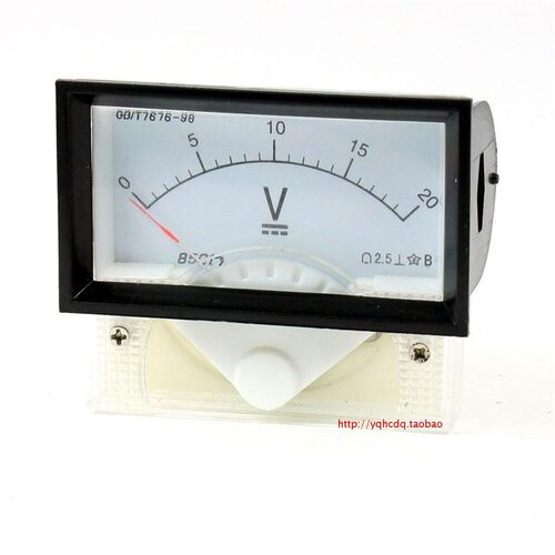 85C17指针式直流电压表15V30V20V50V100V150V250V300V机械表头
