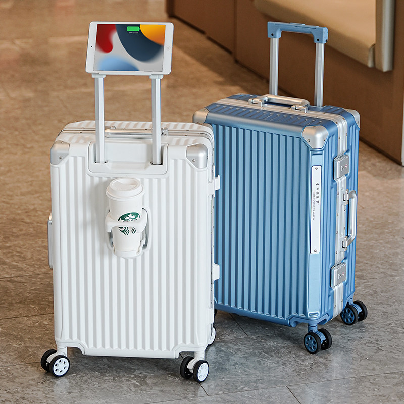保罗高品质纯PC万向轮旅游行李箱