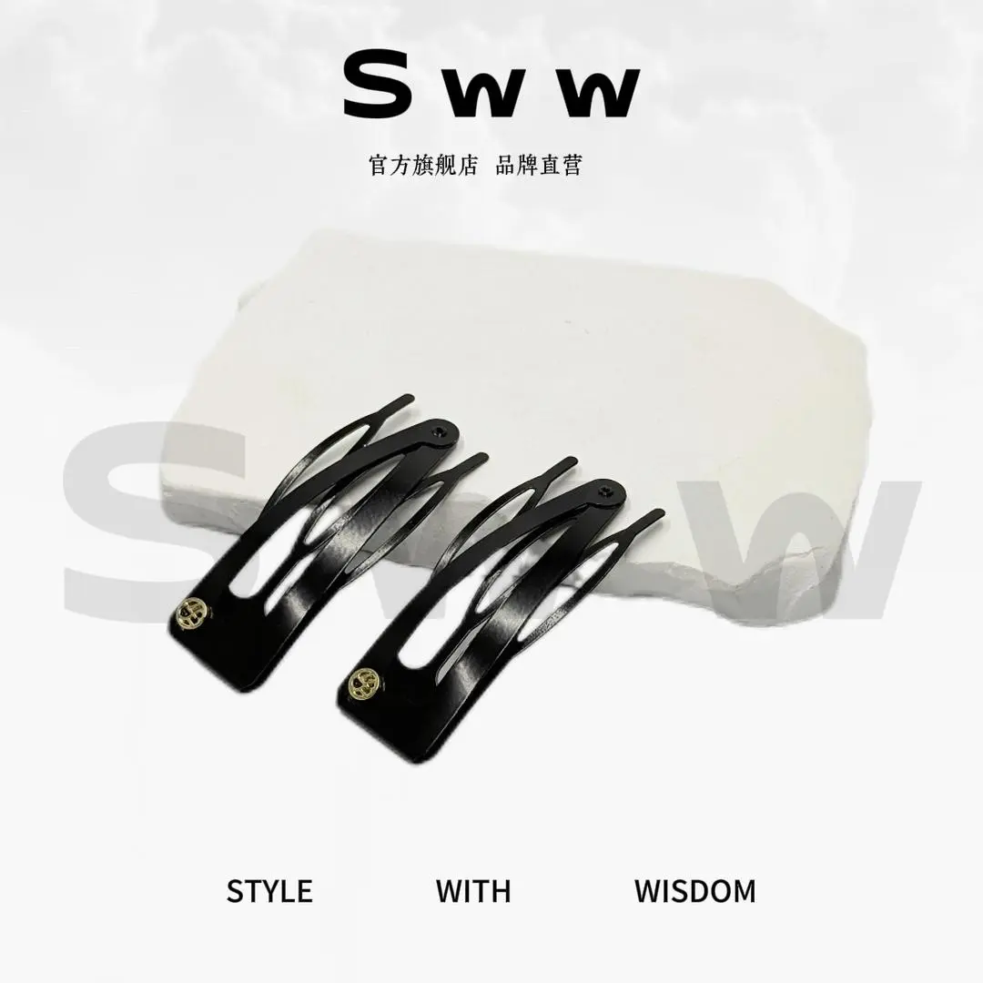 SWW新款简约碎发整理神器侧边刘海发夹百搭气质插梳发卡YY