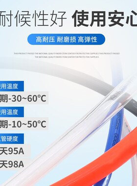 pu气管8mm软管10mm空压机气动气泵压缩气管高压管软管透明气管12m