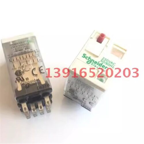 小型继电器RXM4AB2P7 AC220V  14脚 4开4闭带手动复位 中间继电器