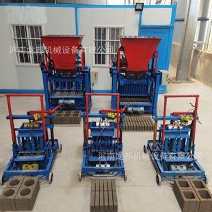 小型砌块成型机 半自动铺路砖互锁砖机 全自动免烧空心水泥制砖机