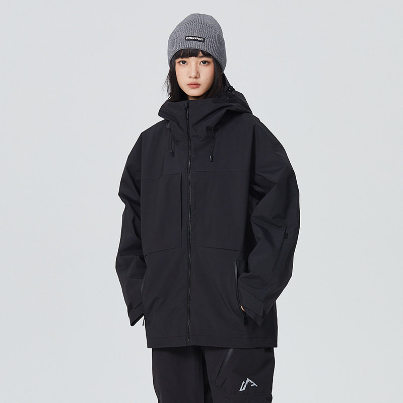 雪怡派3L单板滑雪服女男款防水防风防寒专业滑雪外壳全压胶上衣