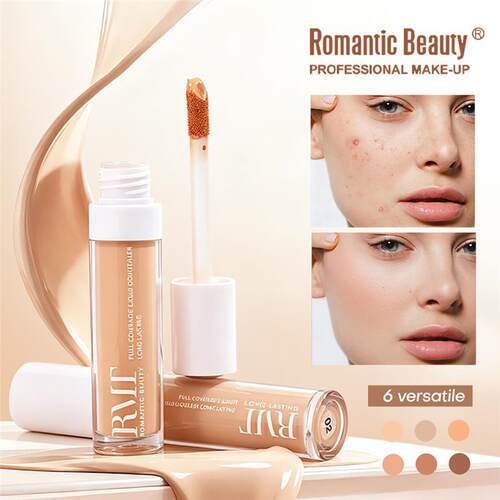 跨境细腻 Concealer liquid 持妆不脱妆粉底液持久遮盖提亮修容