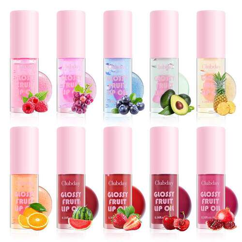 Multi Color Fruit Hydrating Lip Gloss 多色水果保湿嘟嘟唇蜜