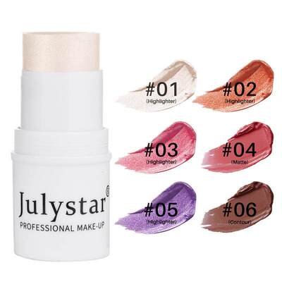 Six Color Matte Blush Contour Stick 六色哑光高光修容腮红棒