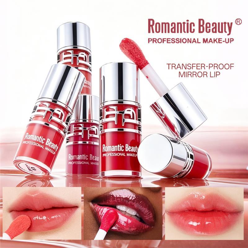 跨境唇釉 Mirror Lip Gloss 镜面唇釉水光显色易上色液体口红唇彩