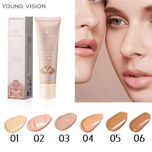 6 Colors Matte Foundation 6色哑光小麦色修容粉底霜