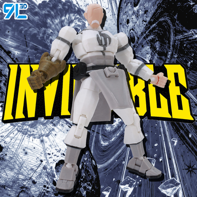 维特鲁姆征服者9L3D打印无敌少侠手办多关节可动人偶玩具幸运T13