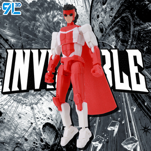 动画版 全能马克9L3D打印无敌少侠手办多关节可动人偶玩具幸运T13