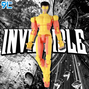 防弹马克变体-9L3D打印无敌少侠手办多关节可动人偶玩具美漫摆件