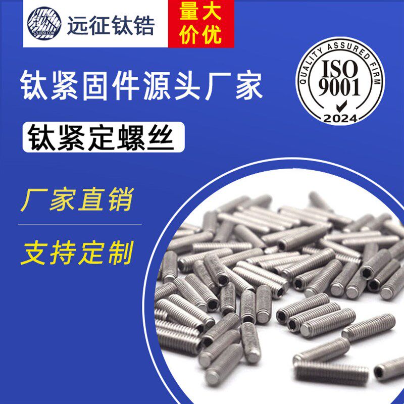 厂家直销 钛止付螺丝 钛机米螺丝螺栓 M8钛紧定 特殊规格皆可定制