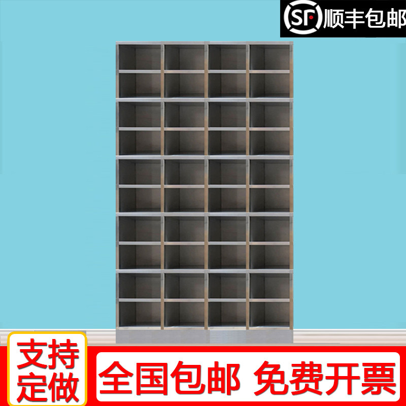 不锈钢工厂食堂碗柜40格员工餐具餐盘储物柜多格公司餐盒换鞋柜子
