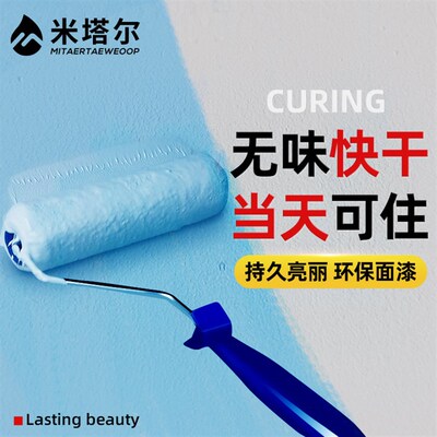 环保内墙乳胶漆无味室内家用油漆翻新墙漆粉刷白色墙面漆自刷涂料