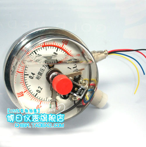 宏盛仪表 YNXC-100耐震磁助式电接点压力表 0-1MPA 30VA 10公斤