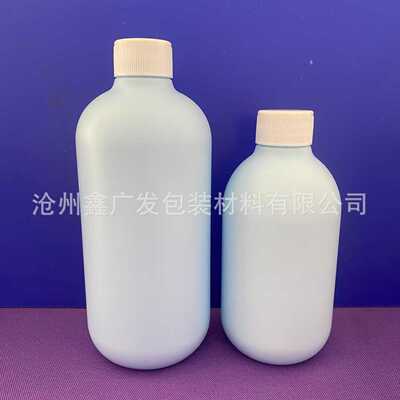 现货HDPE白色300/500ml塑料瓶油污净圆形分装瓶28牙塑料喷壶瓶子