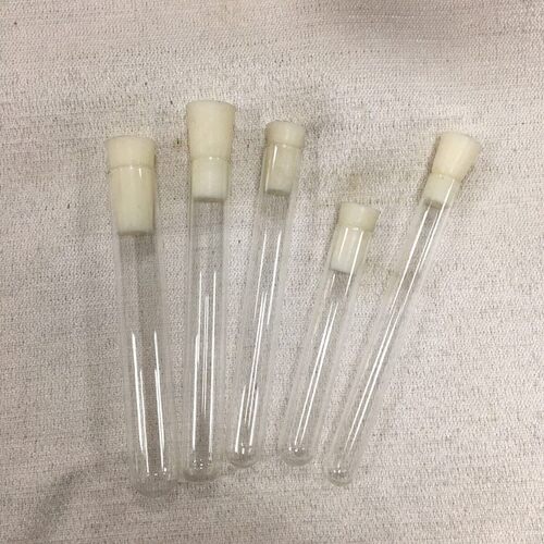 带硅胶塞试管圆底耐酸碱透明玻璃管8mm10mm12mm15mm18mm玻璃试管